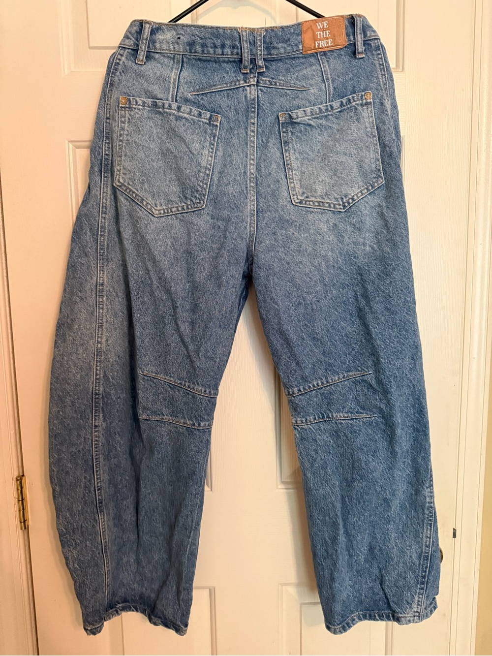 Free People Light Blue Cropped Barrel Jeans - Picture 3 of 3